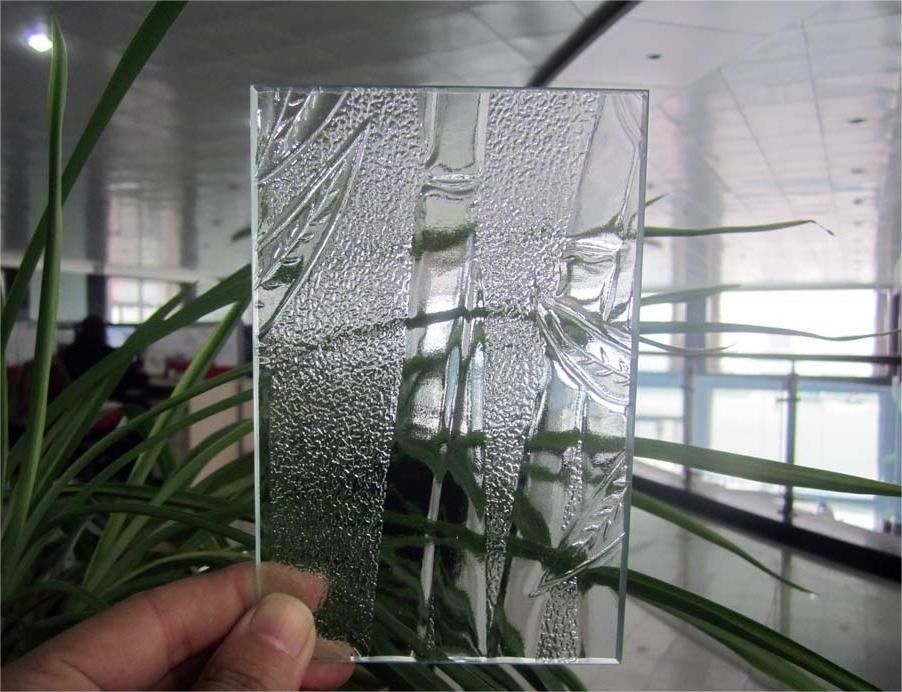 Verre trempé à bord poli, à motifs, clair Moru teinté Moru verre ultra clair
