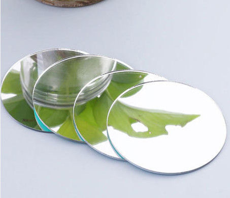 Miroir décoratif en argent en aluminium en verre salle de bains flottant en forme de cloisonnage