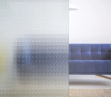 Personnaliser la taille du verre à motifs 3 mm 4 mm 5 mm Pour la fenêtre de salle de bain de bâtiment décoratif