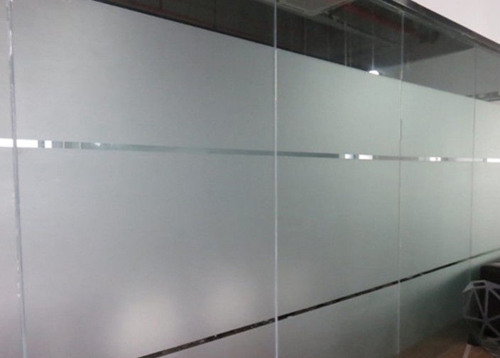 Verre gravé à l'acide personnalisé Vitres de sécurité Verre glacé ultra-clair Miroir anti-brouillard