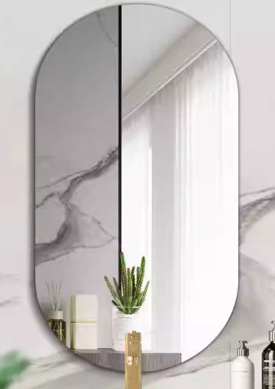 Verre miroir décoratif transparent 2 mm 4 mm technologique moderne avec une longue durée de vie