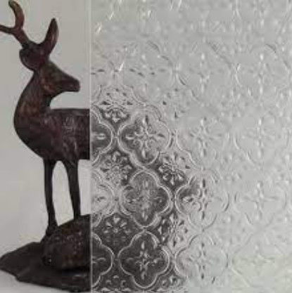 Verre figuré à motifs décoratifs de 4 mm à 15 mm de taille personnalisée pour la construction de meubles