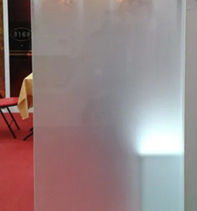 Verre glacé artistique/blanc comme le lait utilisé pour les cloisons de salle de douche avec une grande intimité