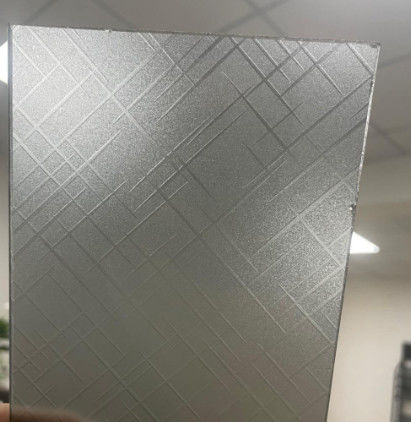 Verre glacé artistique/blanc comme le lait utilisé pour les cloisons de salle de douche avec une grande intimité