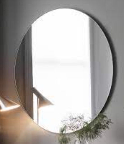Longue durée de vie Modern décoratif miroir murale verre avec bord beveled et finition en argent