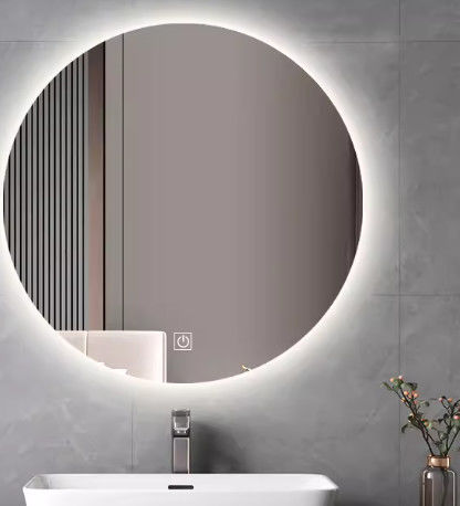 Longue durée de vie Modern décoratif miroir murale verre avec bord beveled et finition en argent