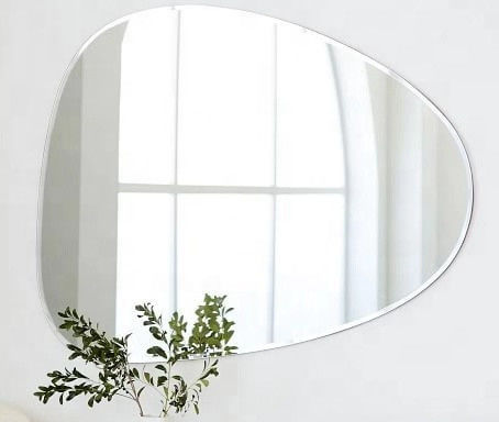 Décoration murale Taille personnalisée Verre miroir Utilisé à l'intérieur / salle de bain