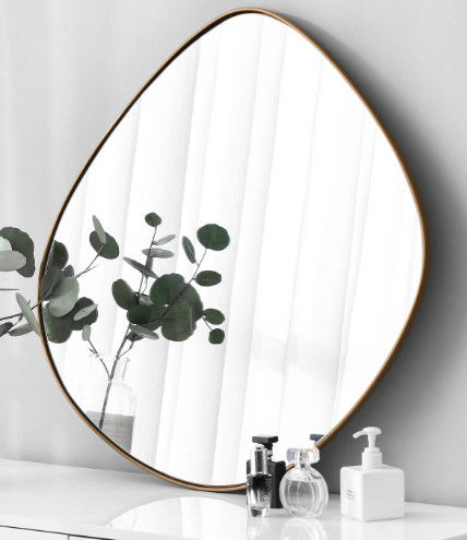 Décoration murale Taille personnalisée Verre miroir Utilisé à l'intérieur / salle de bain