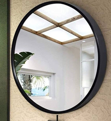 Miroir en argent en aluminium en verre Sécurité de salle de bain décorative Clear Float Miroir ancien en feuille de verre Miroir
