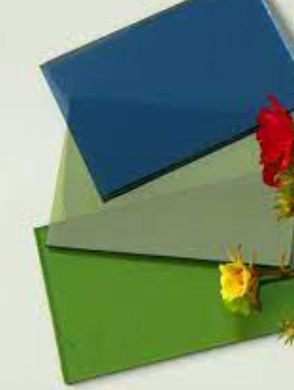 Glace flottante réfléchissante de construction aux couleurs bleu/vert/bronz/jaune