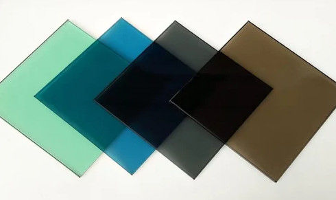 Vitrage flottant teinté de couleur rectangulaire personnalisé pour la construction
