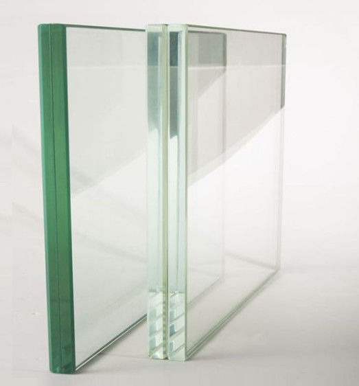 4 mm 5 mm 6 mm verre trempé sur verre stratifié en forme de courbe verre de sécurité décoratif pour fenêtre / clôture