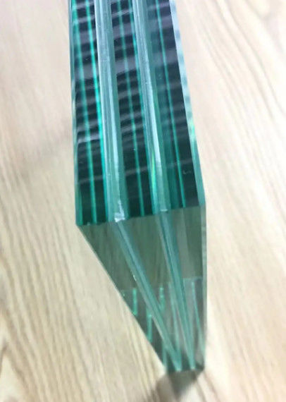 Verre trempé transparent sur verre stratifié 6,38/10.38/16/12 /13,52 mm bord poli en fer bas