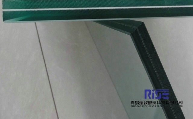 Verre de sécurité laminé trempé de 6,38 à 12,38 mm avec une surface gravée à l'acide glacé