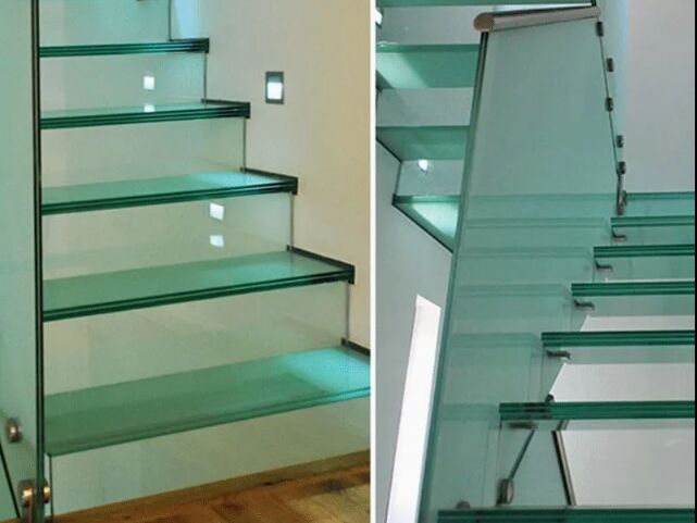 SGCC/CE/CSI-Sécurité plancher en verre trempé stratifié/verre de balustrade/fenêtre de porte/balcon en verre/verre de clôture